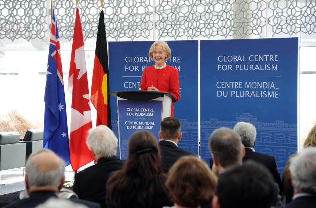 The Governor-General gives an address at the Global Centre For Pluralism in Ottawa.